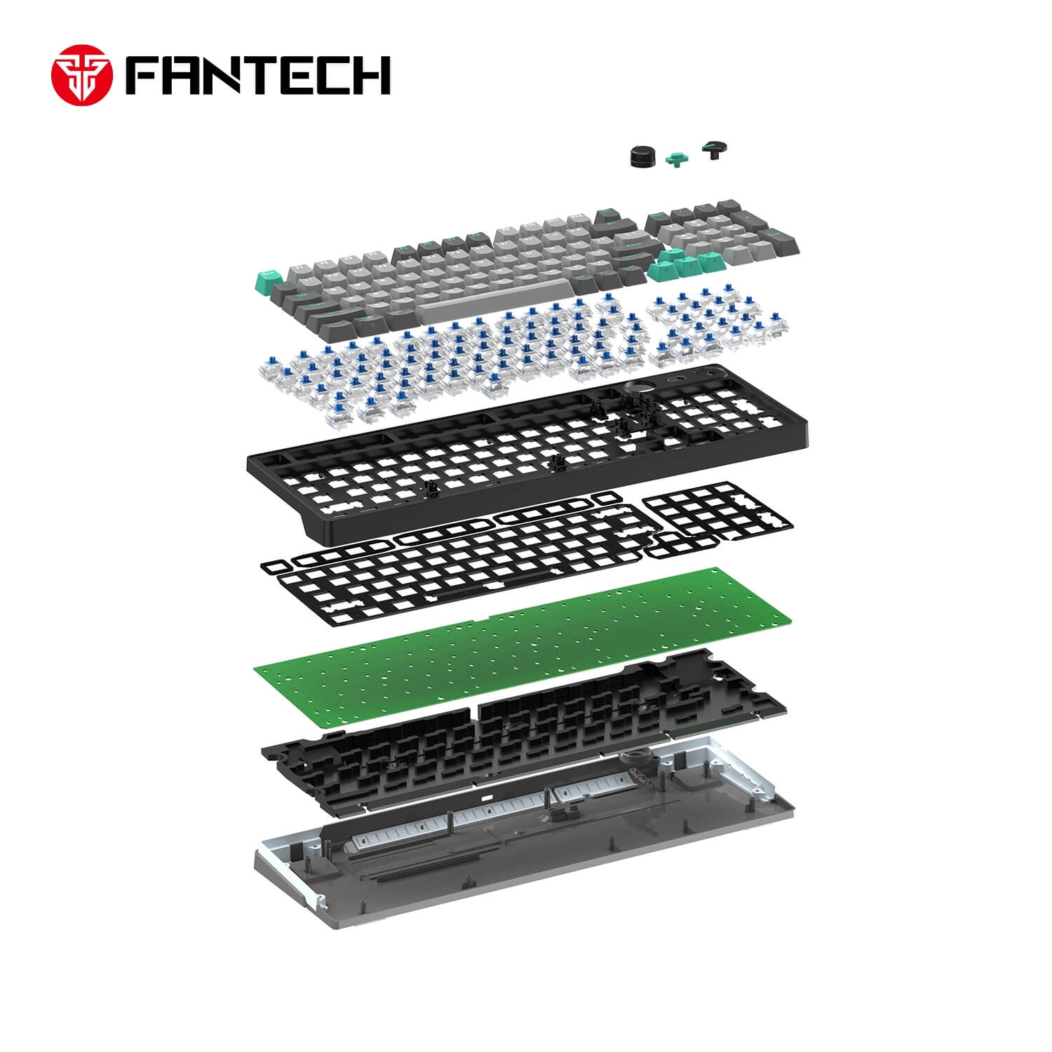 FANTECH ATOM PRO96 MK914 MECHANICAL GAMING KEYBOARD - STELLAR EDITION MERCURY