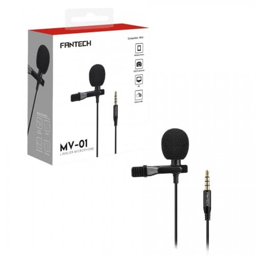 Fantech MV01 Lavalier Microphone 3.5mm - 4