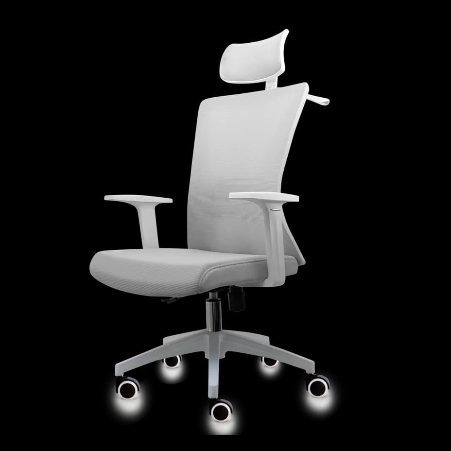 Fantech OCA258SV2 Office Chair Ergonomic Mesh Adjustable White