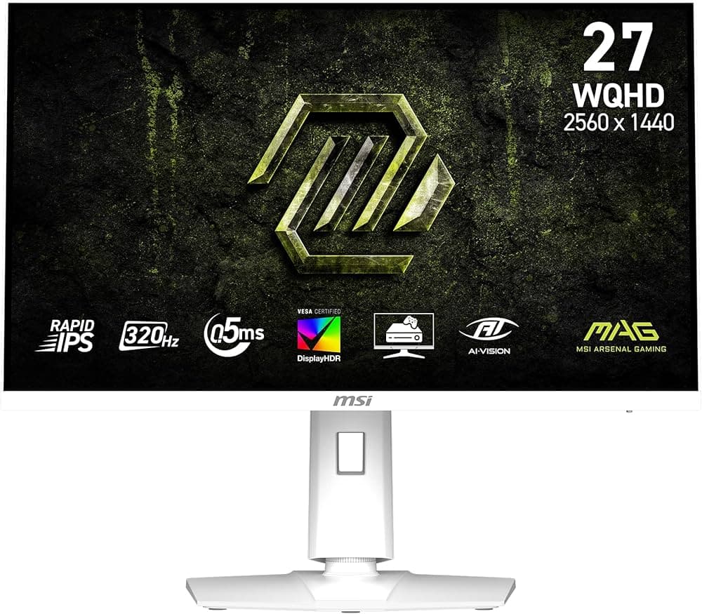 MSI MAG MD274UDRFW Monitor 27 Inch 4K 320Hz 1ms IPS UHD
