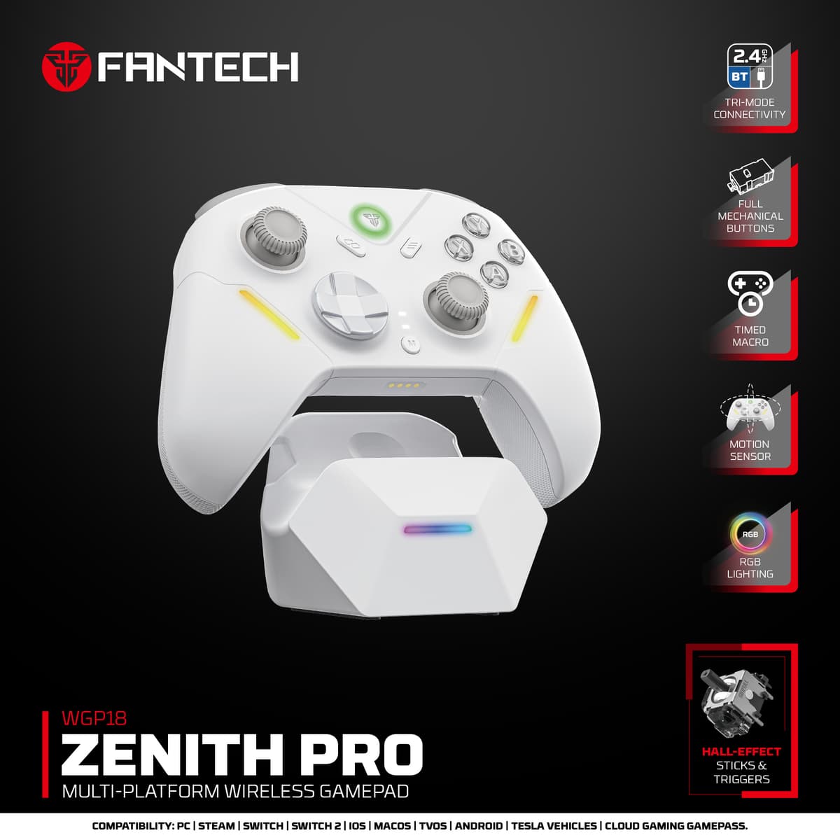  FANTECH WGP18 ZENITH PRO WIRELESS GAMEPAD - 2