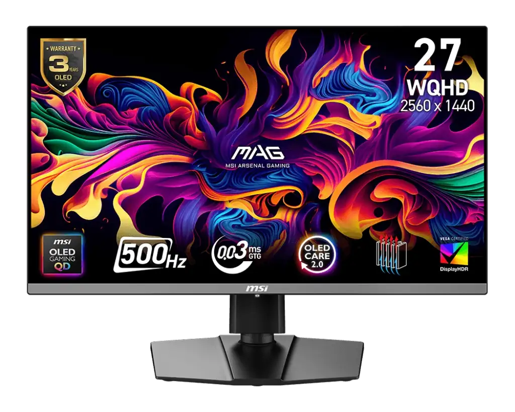 MSI MAG 272QP QD-OLED X50 500Hz 0.03Ms