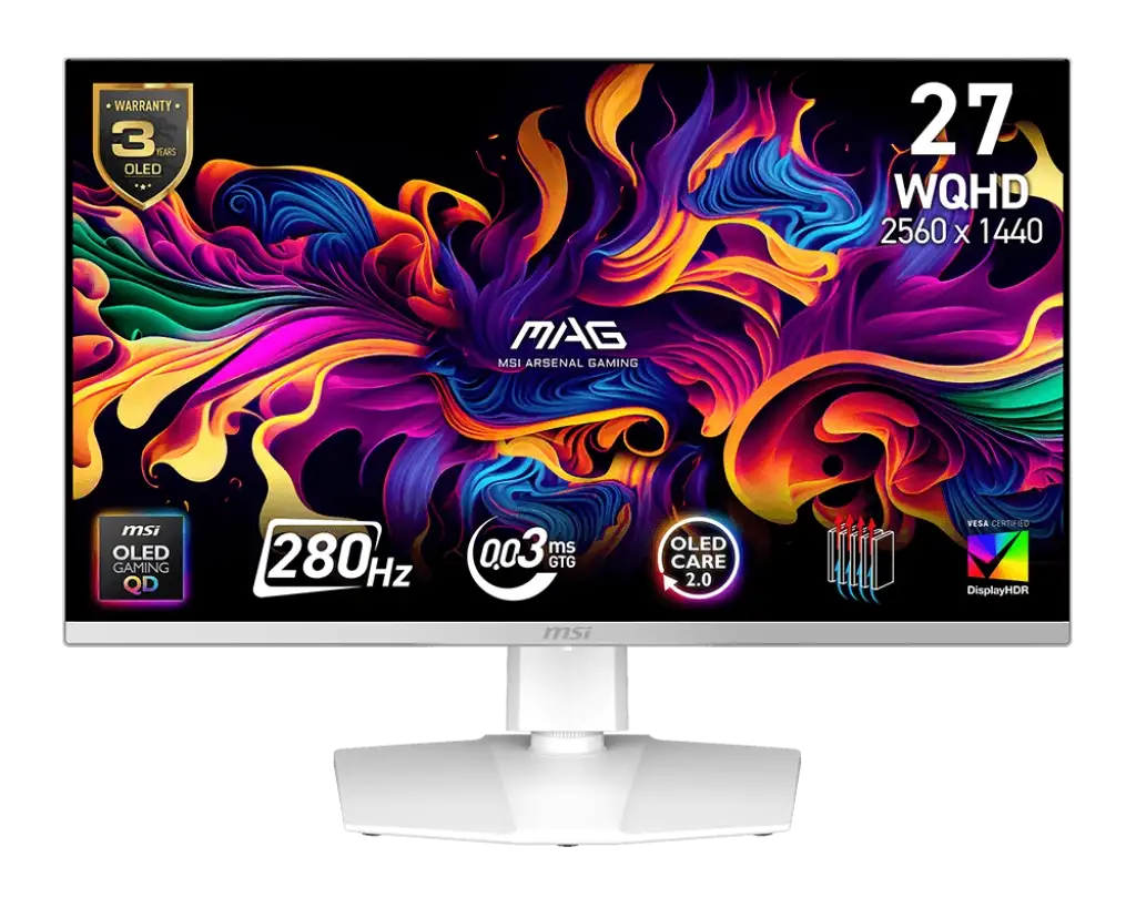  MSI MAG 272QPW QD-OLED X28 280Hz 0.03ms