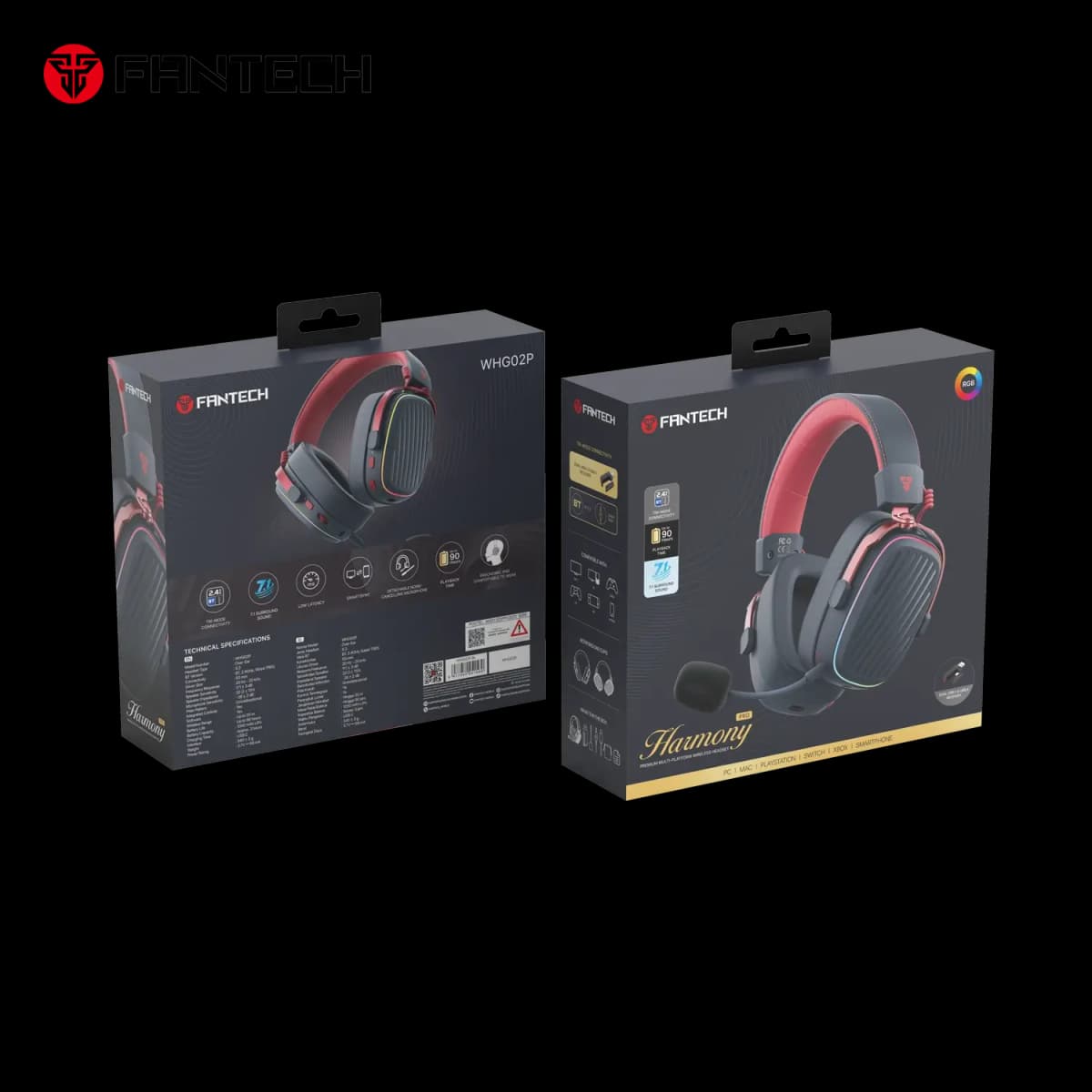 FANTECH WHG02P HARMONY PRO WIRELESS GAMING HEADSET - 5