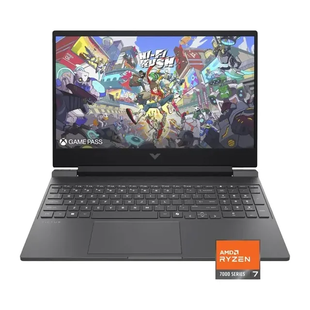 HP Victus 15-fb3010ne Gaming Laptop, AMD Ryzen 7 7445H Processor, 16 GB RAM, 512 GB SSD, 4 GB NVIDIA GeForce RTX 3050 GPU, Windows 11 Home