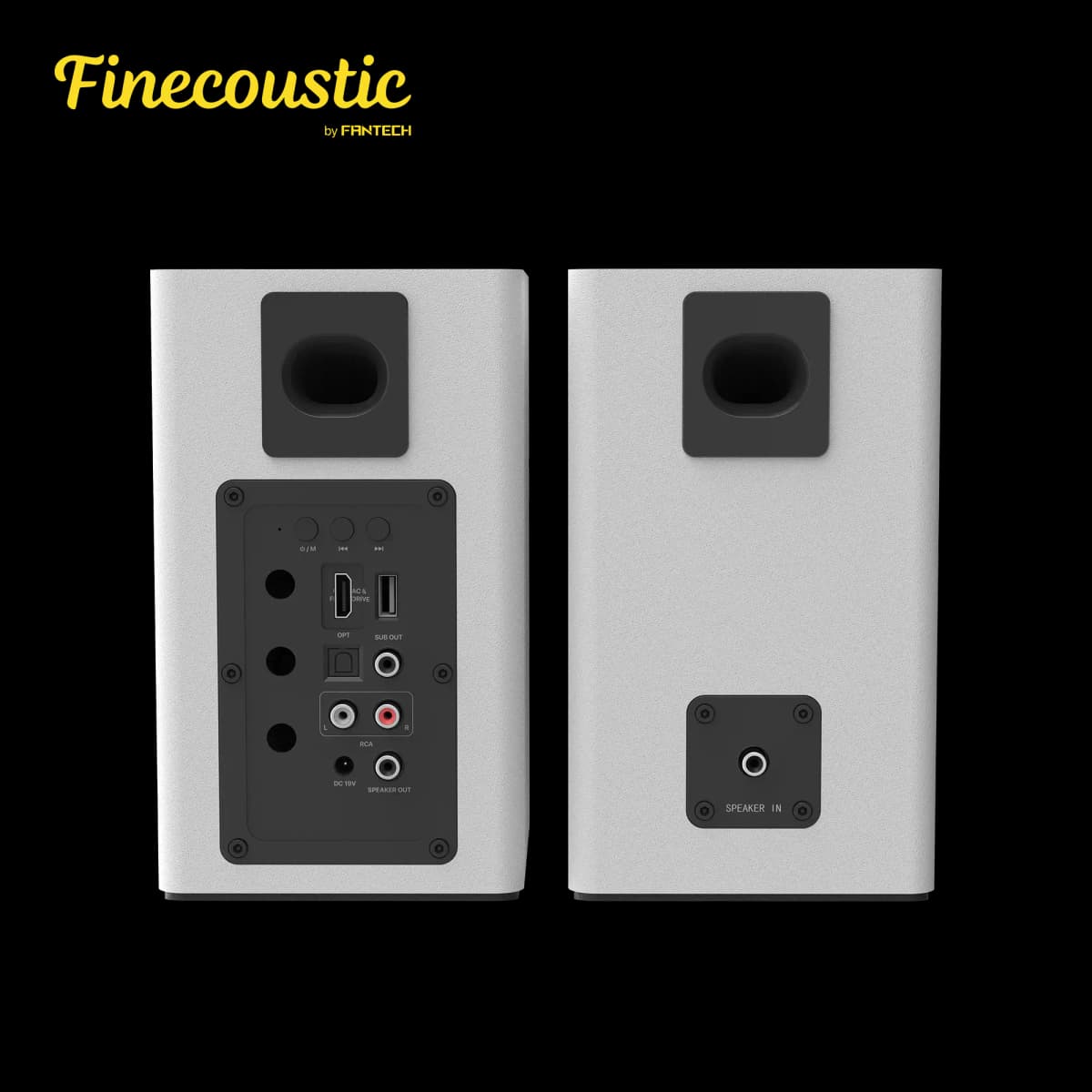 FANTECH Finecoustic FBB302 HAKO STUDIO 302 Stereo Speakers (6-Connection Mode) - 3