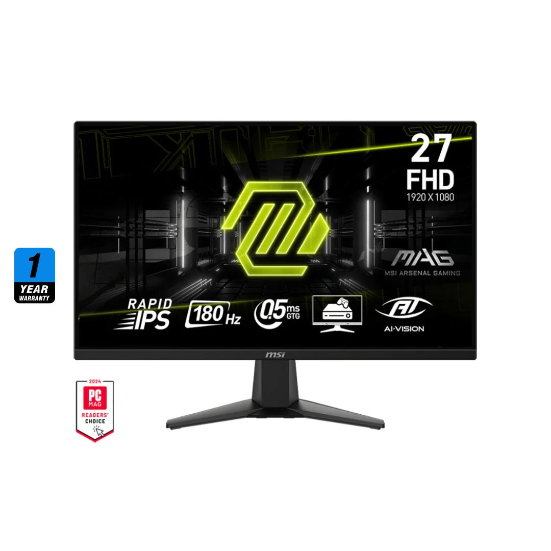 MSI MAG 275F 27 FHD (1920 x 1080) 180Hz 0.5MS IPS Flat