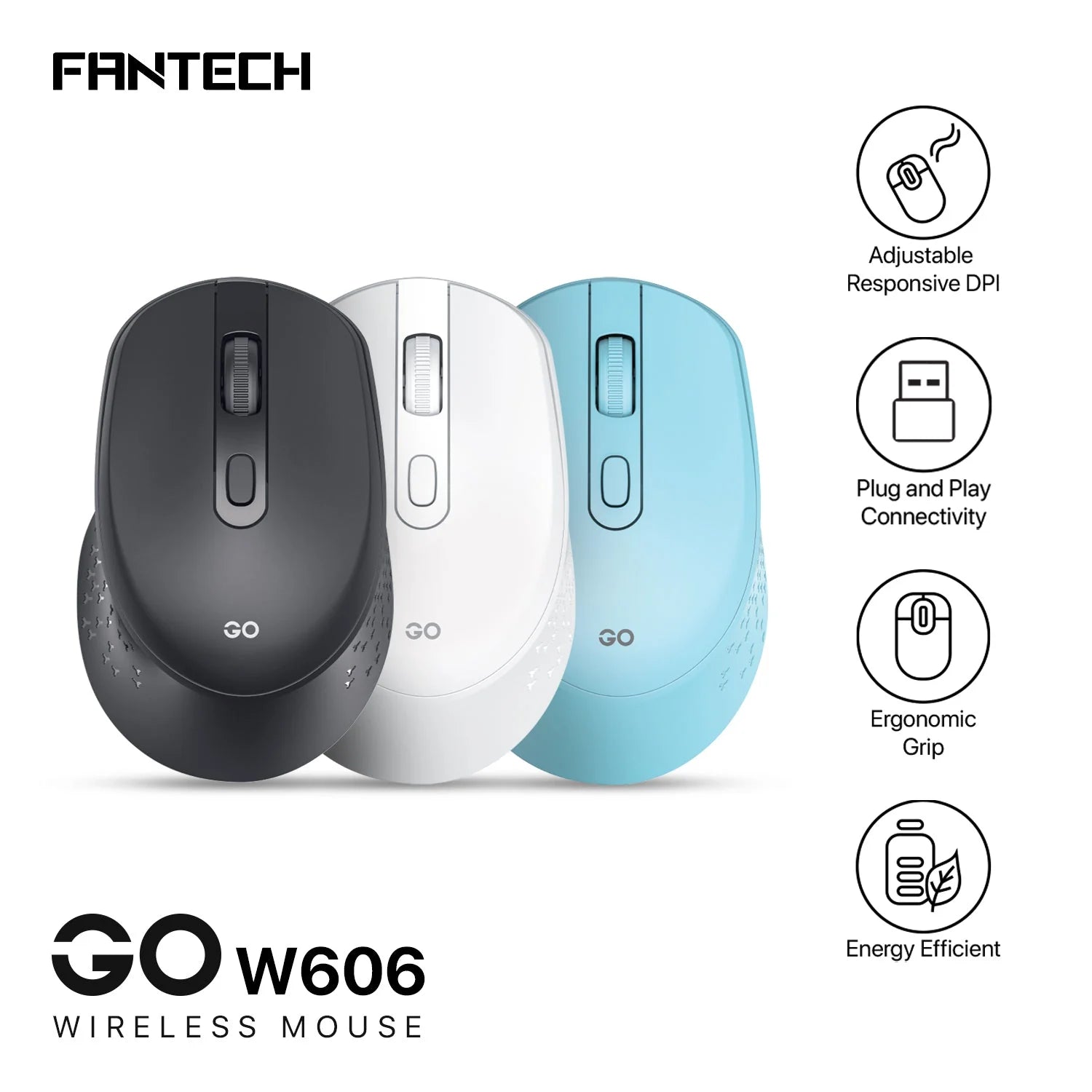 Fantech GO W606 Wireless Office Mouse