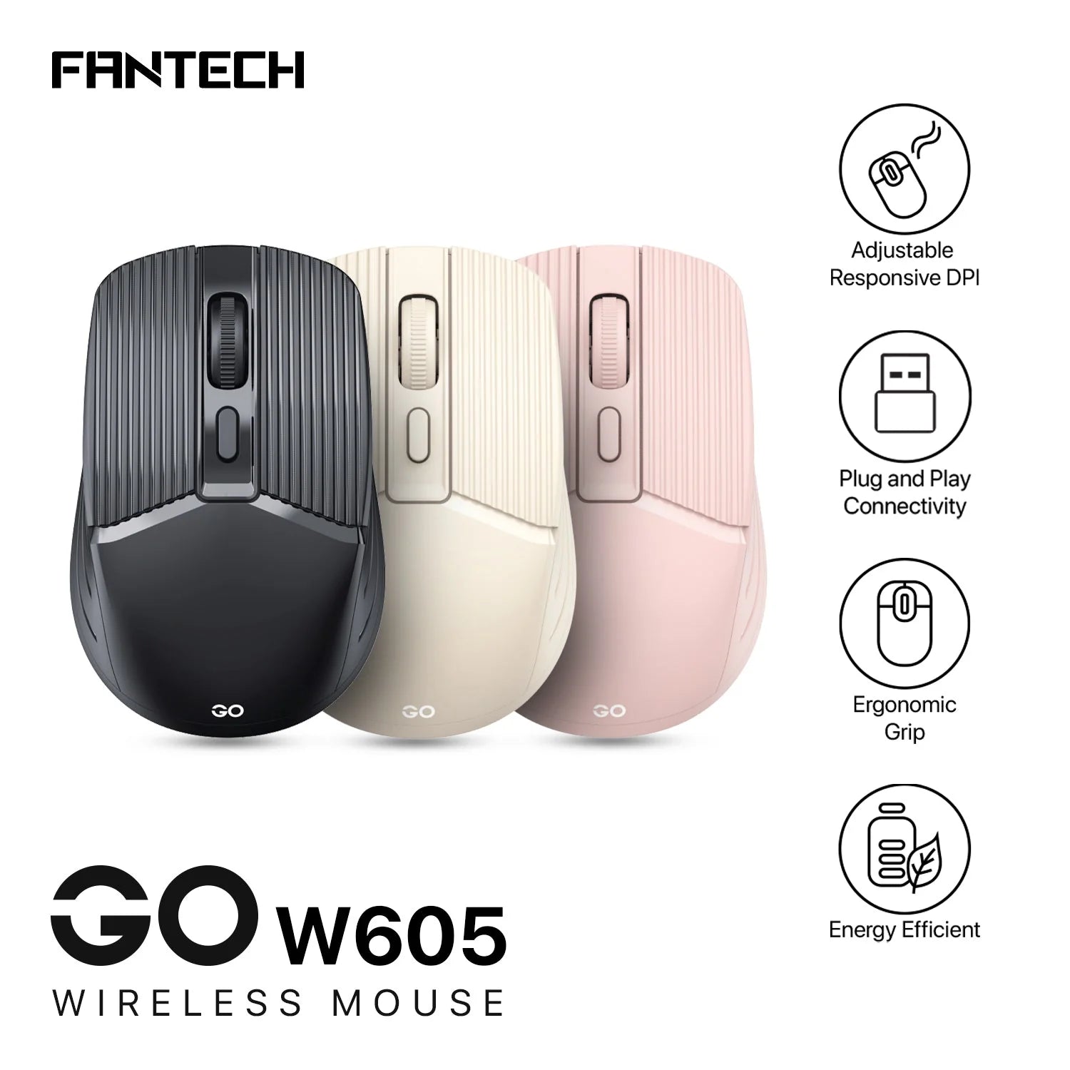 Fantech GO W605 Wireless Office Mouse