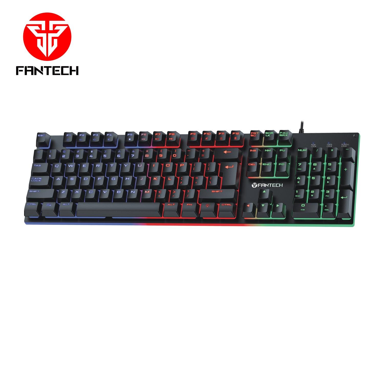 Fantech Fighter III K614L Gaming Keyboard with 3 Backlit Mode, 26 Keys Anti Ghosting