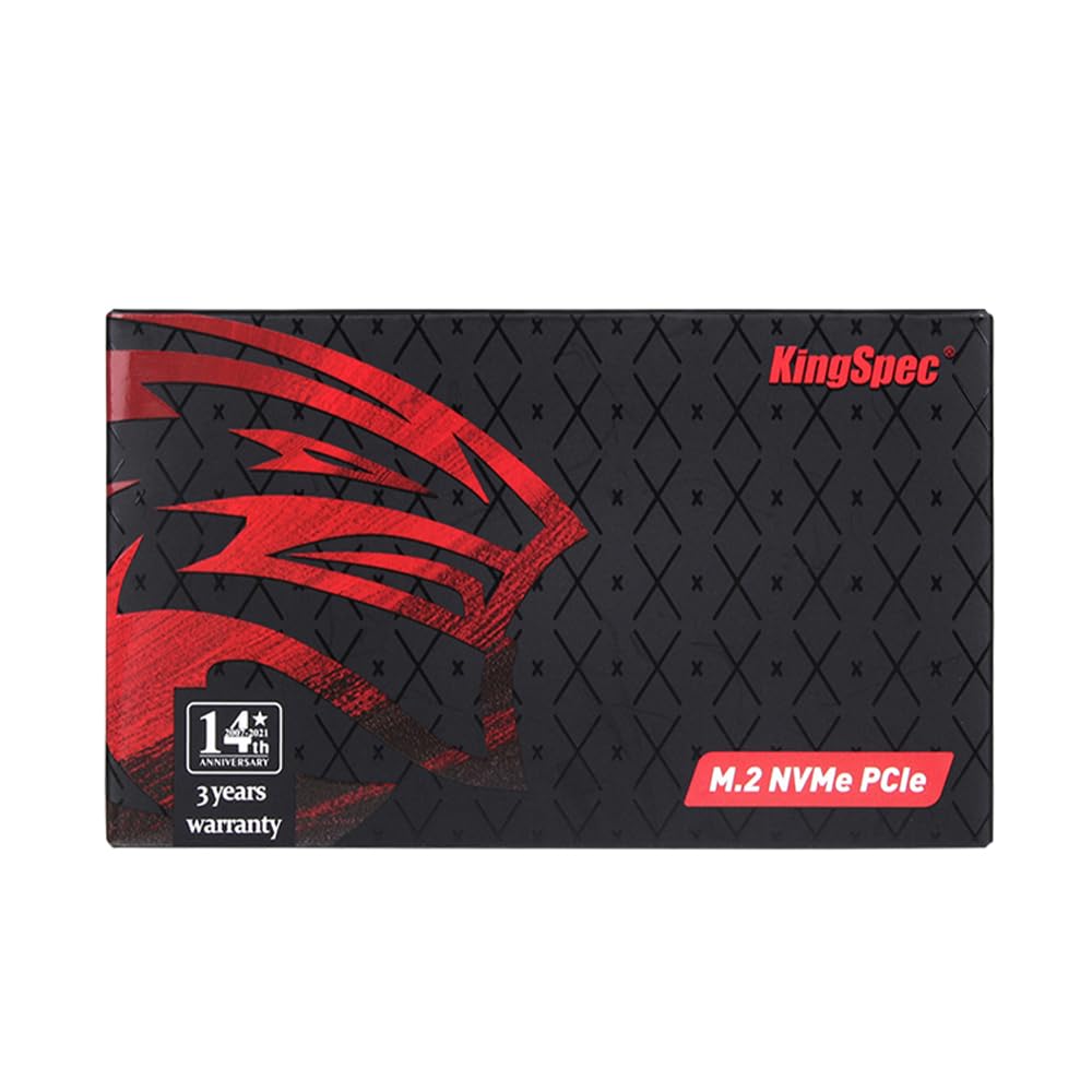 KingSpec M2 SSD NVMe M.2 2280 PCIe Gen 3.0X4 SSD Internal Solid State Drive Computer Disk Data Storage NAND Flash Hard Drives PC Desktop Laptop Ultrabook