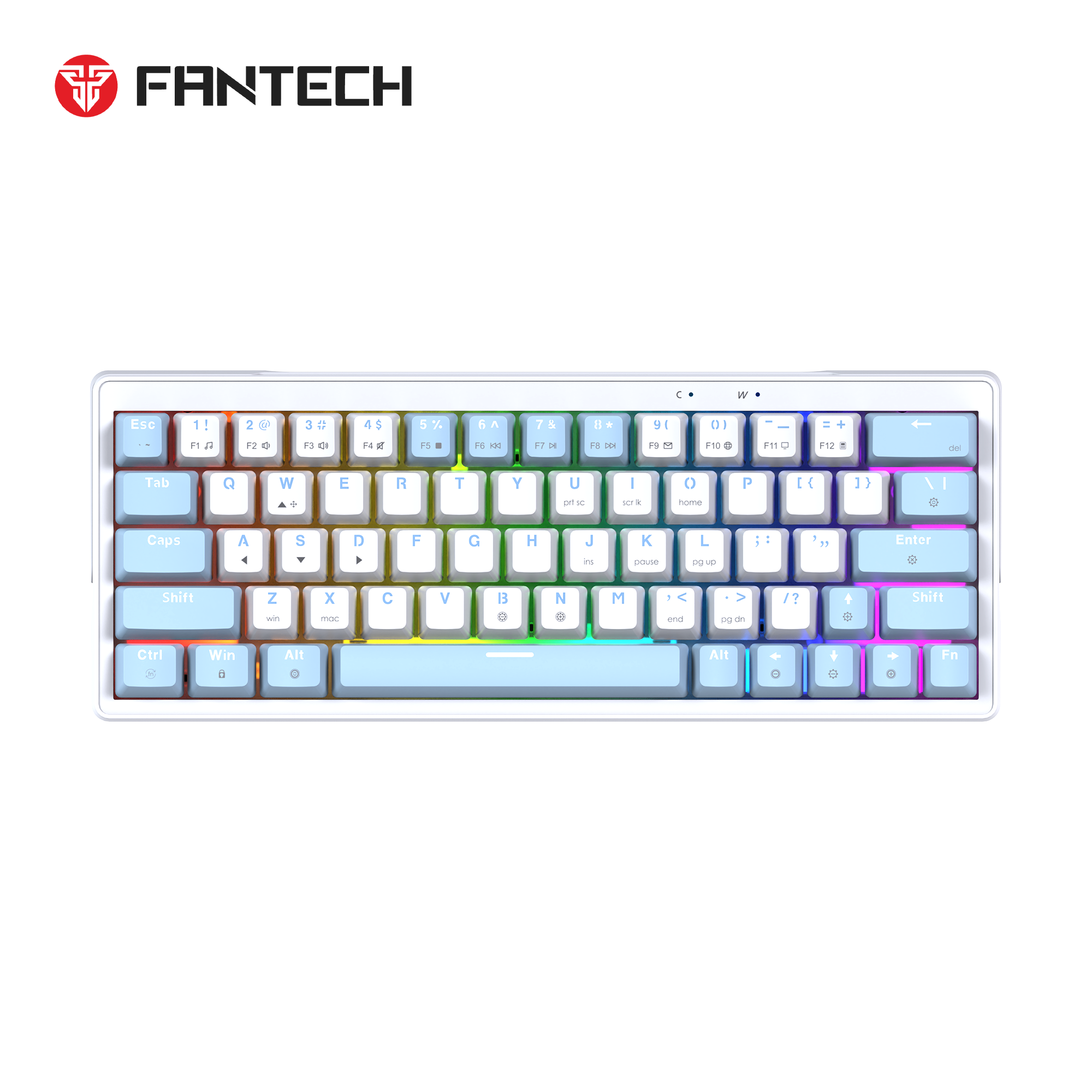 Fantech MK611 ATOM X63 AME Edition KEY WHITE BLUE