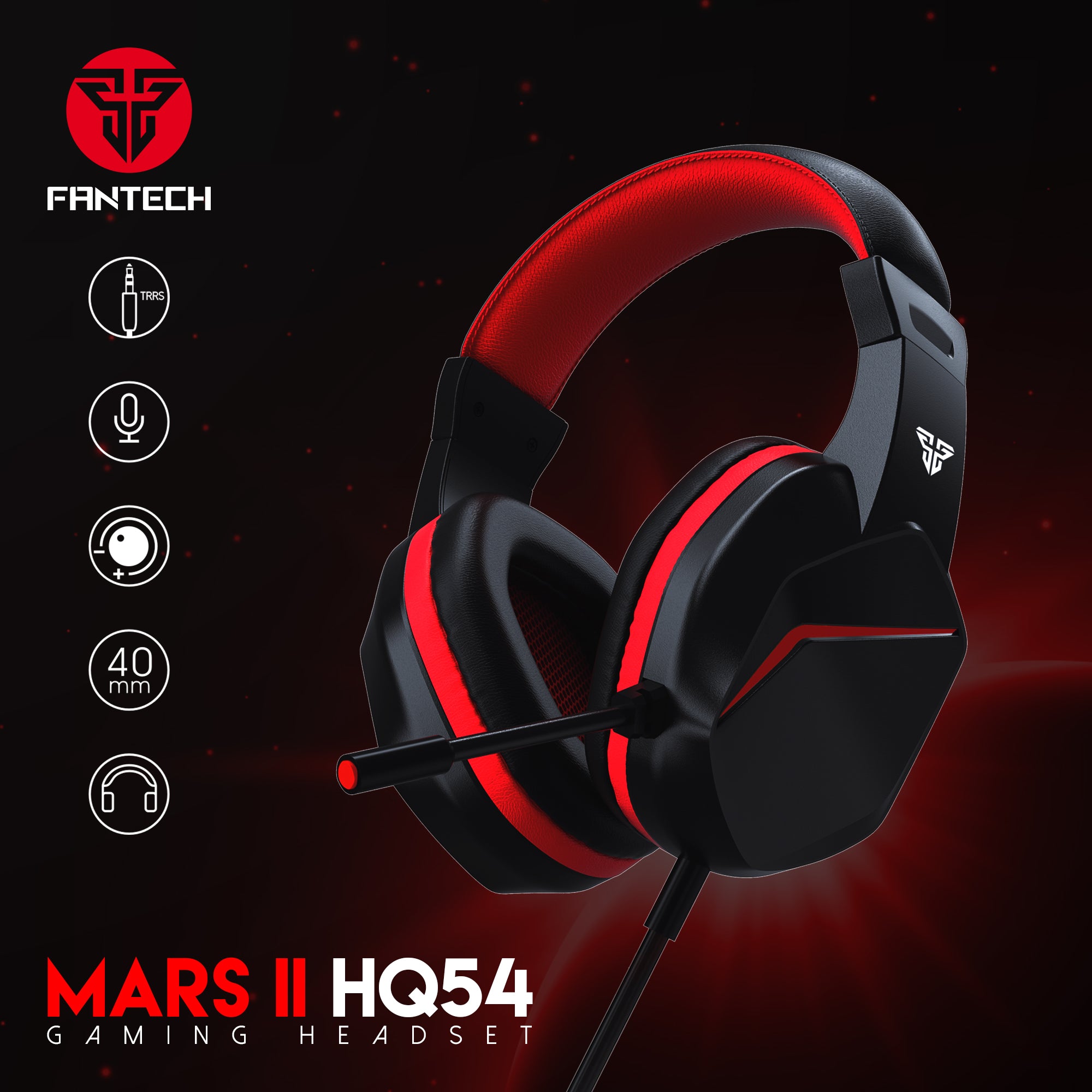 FANTECH MARS II HQ54 WIRED GAMING HEADSET