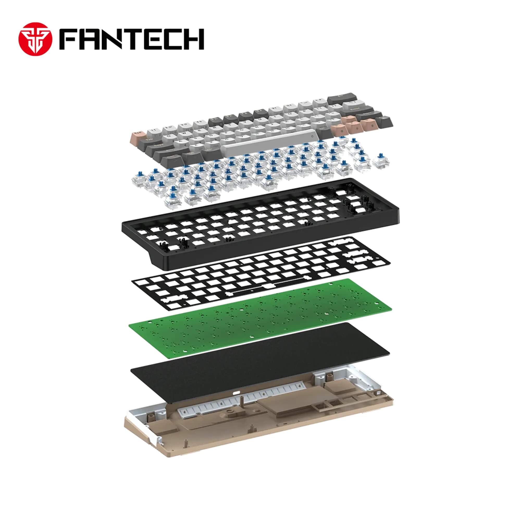 FANTECH ATOM PRO63 MK912 MECHANICAL GAMING KEYBOARD - STELLAR EDITION MERCURY