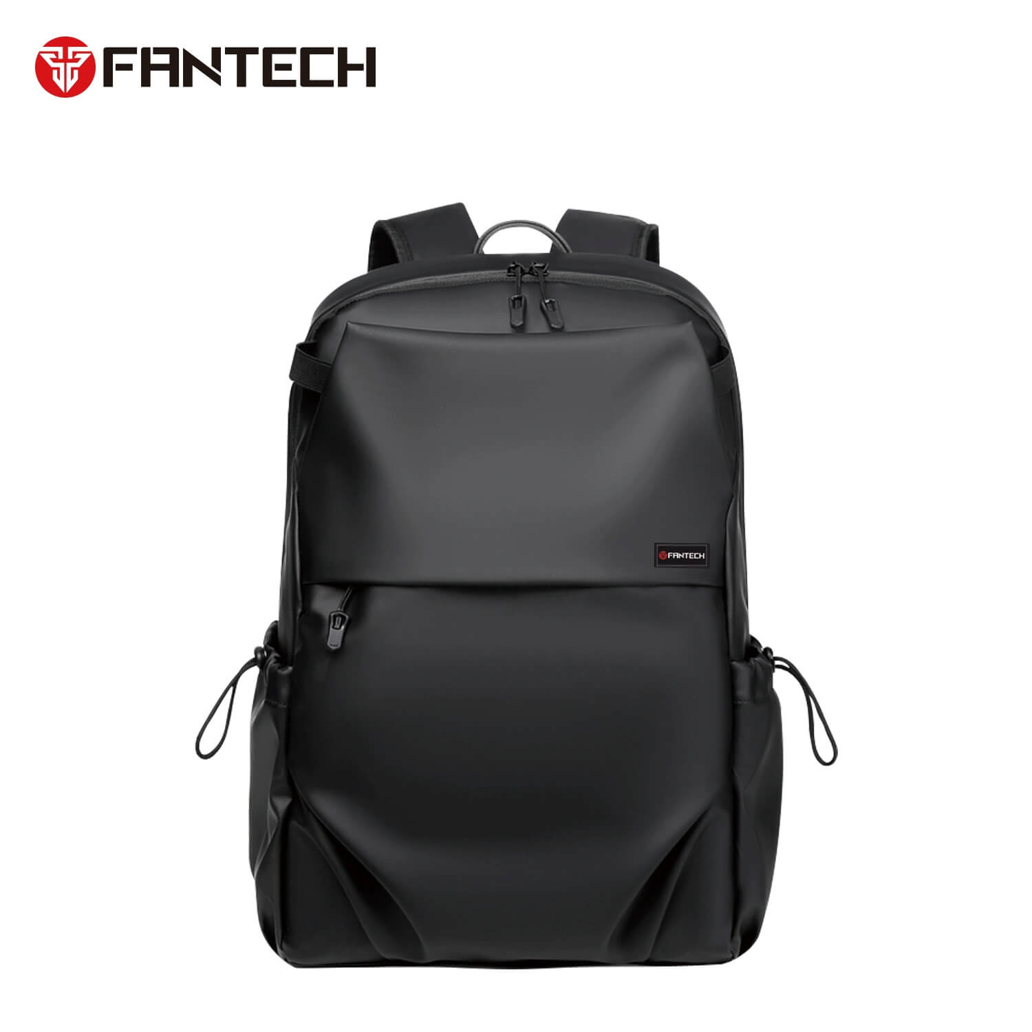 Fantech Oxford BG896 backpack, gray, stylish design with multiple pockets, featuring the Fantech logo.