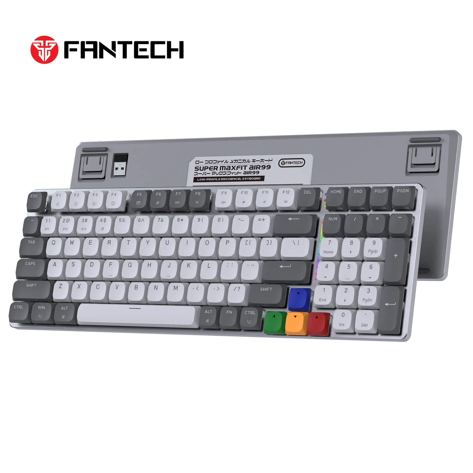 FANTECH SUPER MAXFIT AIR99 MK916 95% LOW PROFILE WIRELESS MECHANICAL KEYBOARD - 3 Connection Mode