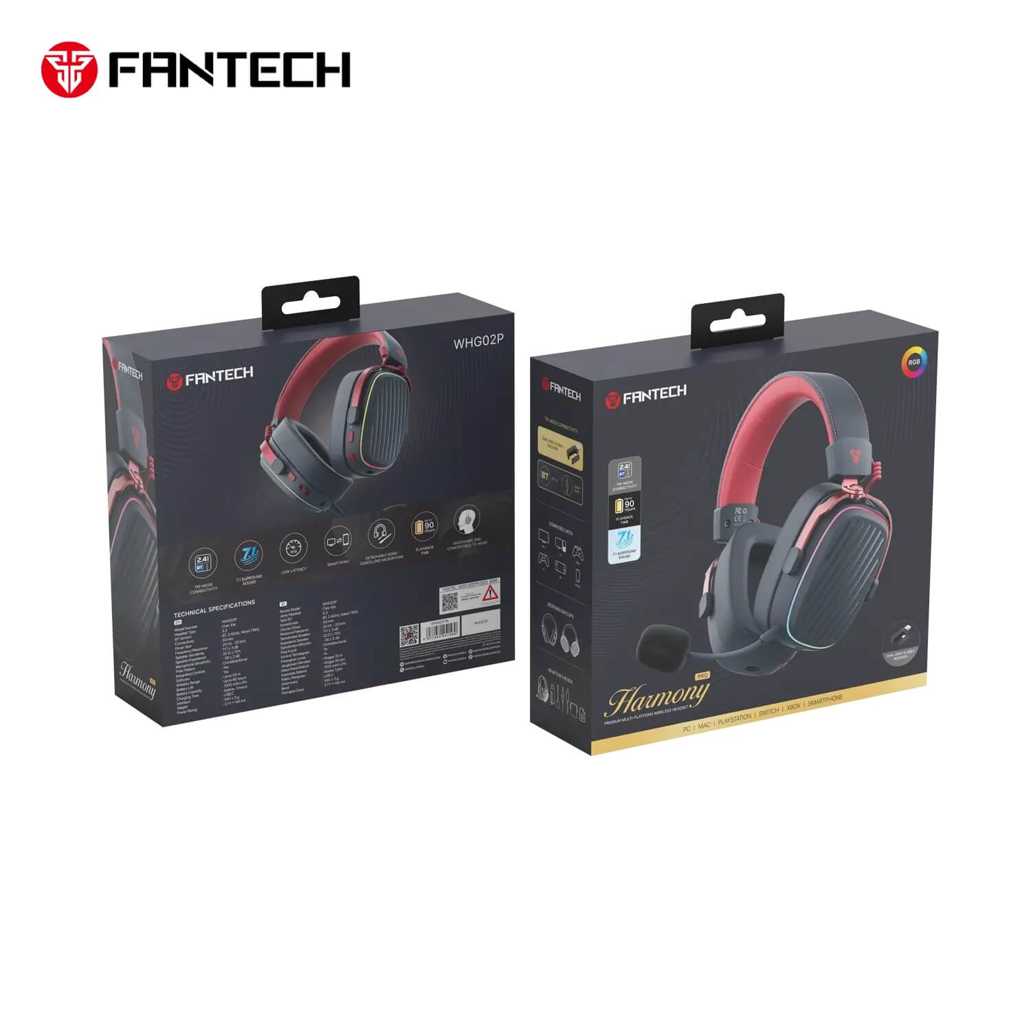 FANTECH WHG02P HARMONY PRO WIRELESS GAMING HEADSET