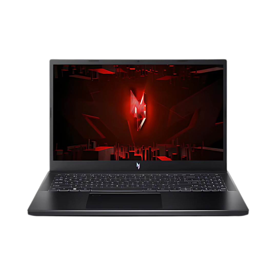 Level51 gaming laptop with backlit keyboard and red-themed futuristic display interface