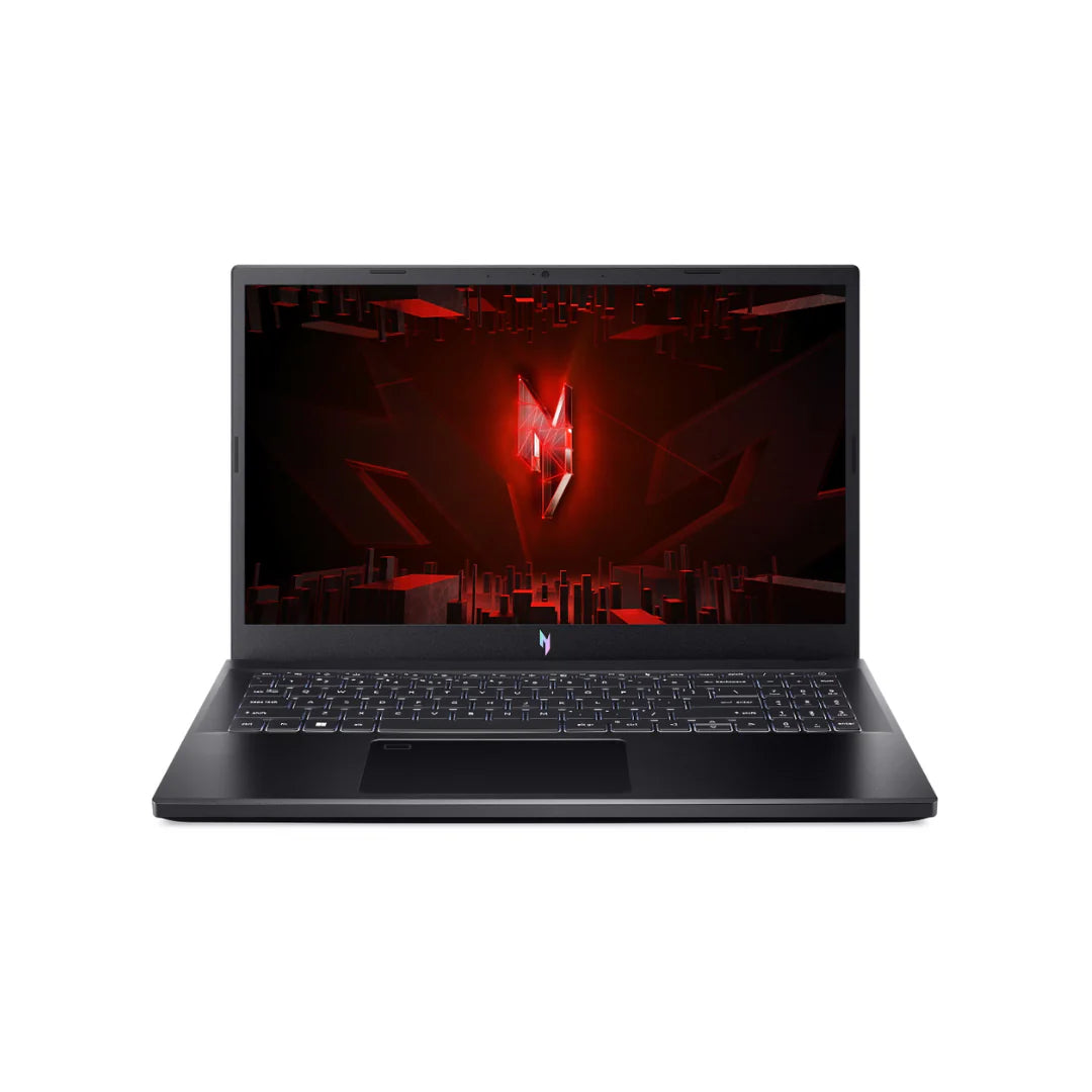 Acer Nitro V 15 ANV15-41-ROAQ - Front View Gaming Laptop with Red Backlit Display