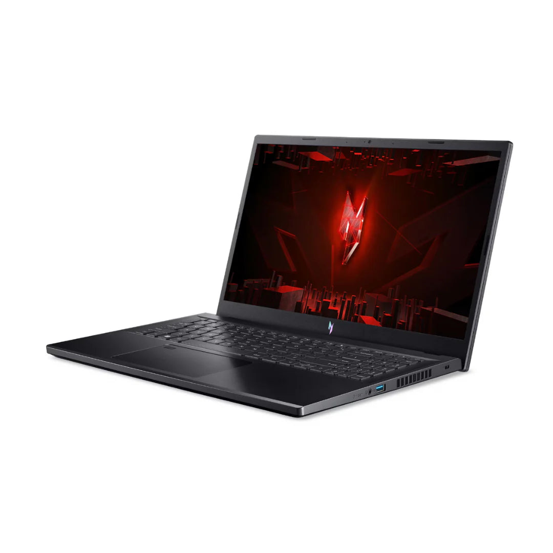 Acer Nitro V 15 - Side View Displaying Backlit Keyboard and Port Connectivity