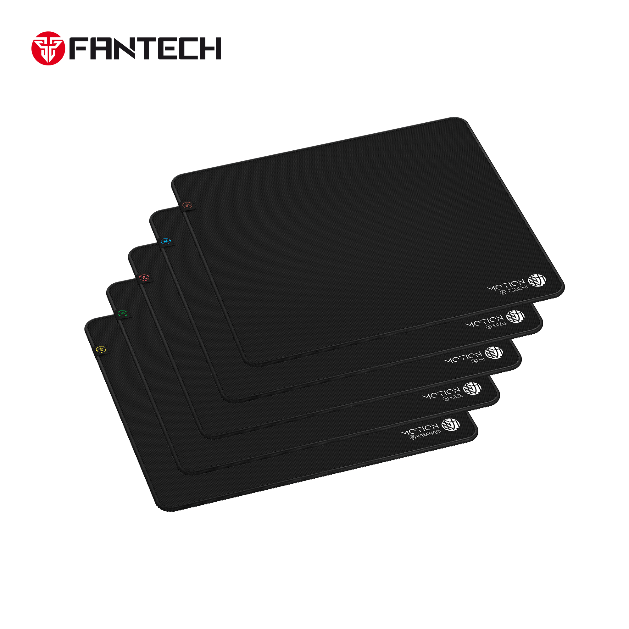 FANTECH MOTION MMT455 Gaming Mouse Pad - 400x450mm XL Desk Mat, 5mm Thick with Herringbone Anti-Slip Base & Stitched Edge