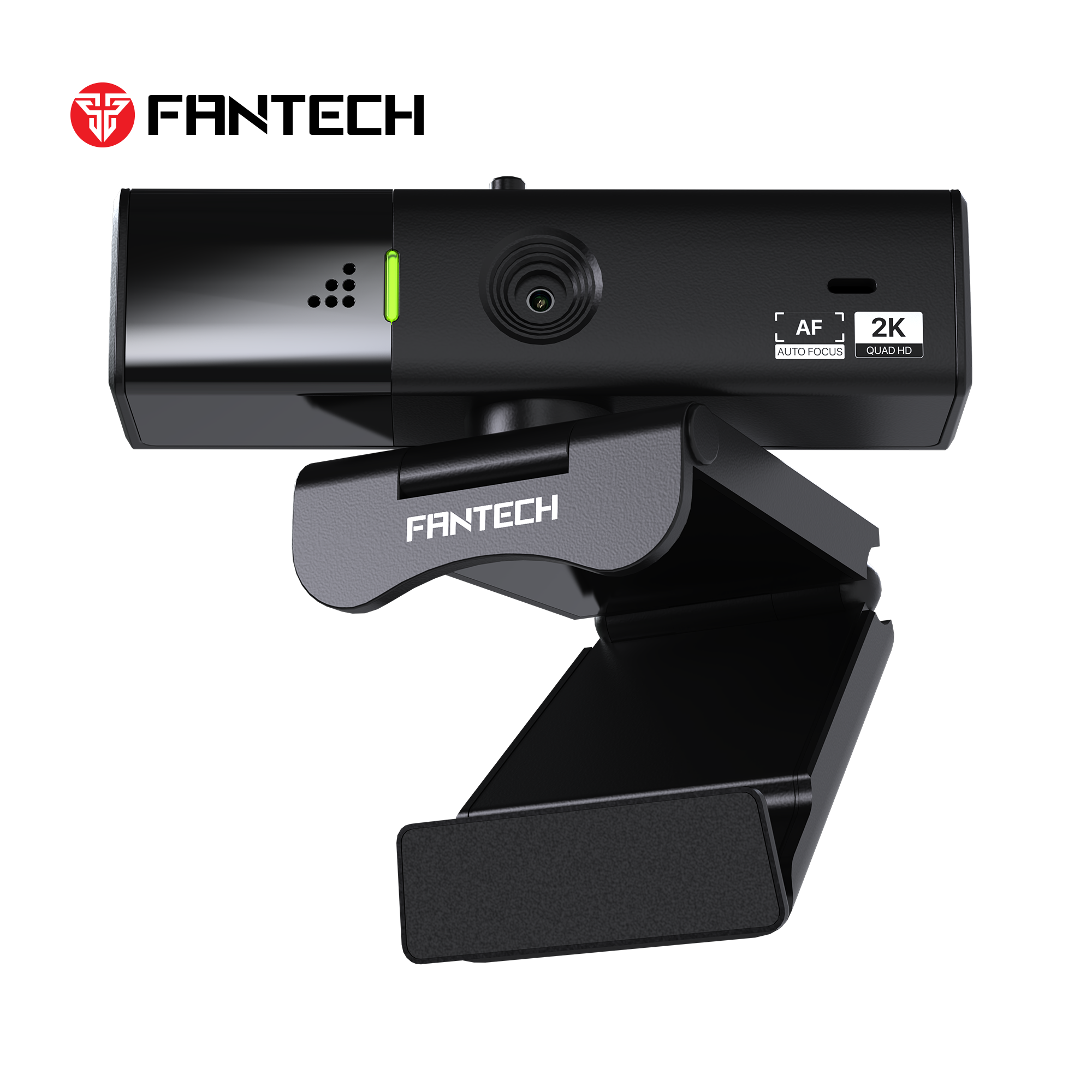 Fantech Luminous C50 C-50 Webcam 2k Quad HD 60FPS 1080p Auto Focus with Privacy Shutter - C50 Black
