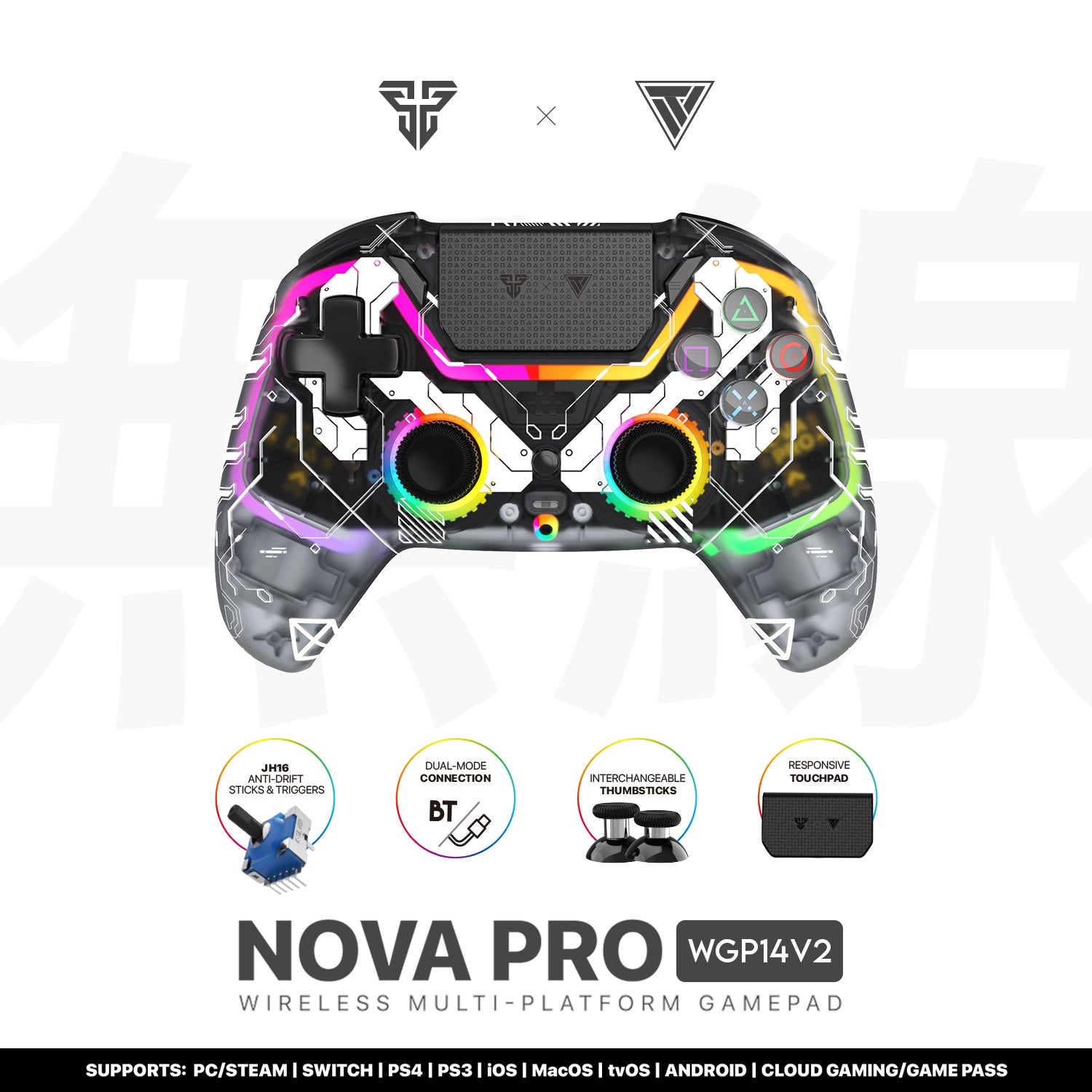 FANTECH WGP14 NOVA PRO V2 Wireless Gaming Controller