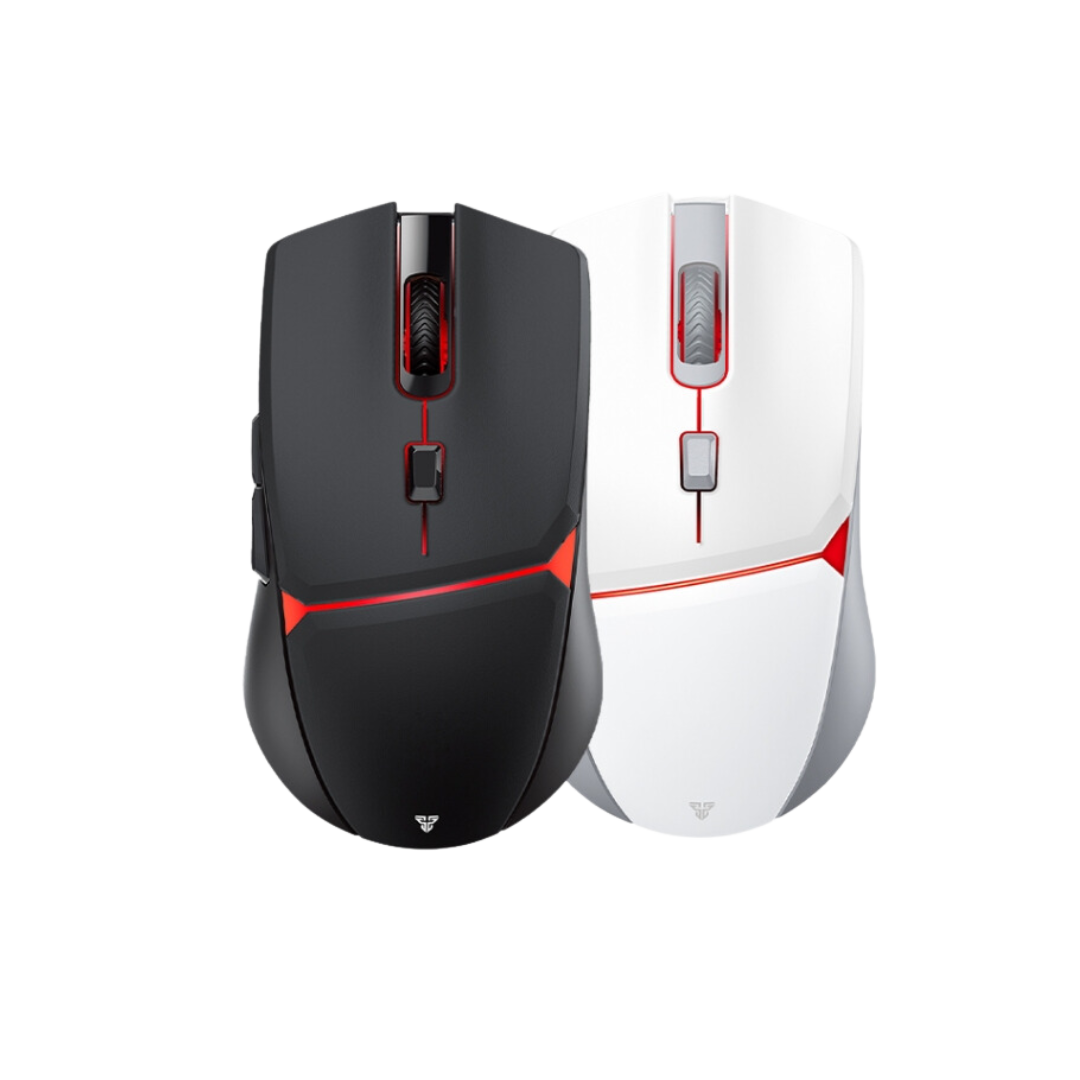 Fantech Crypto WX7 wireless gaming mouse, black and white.