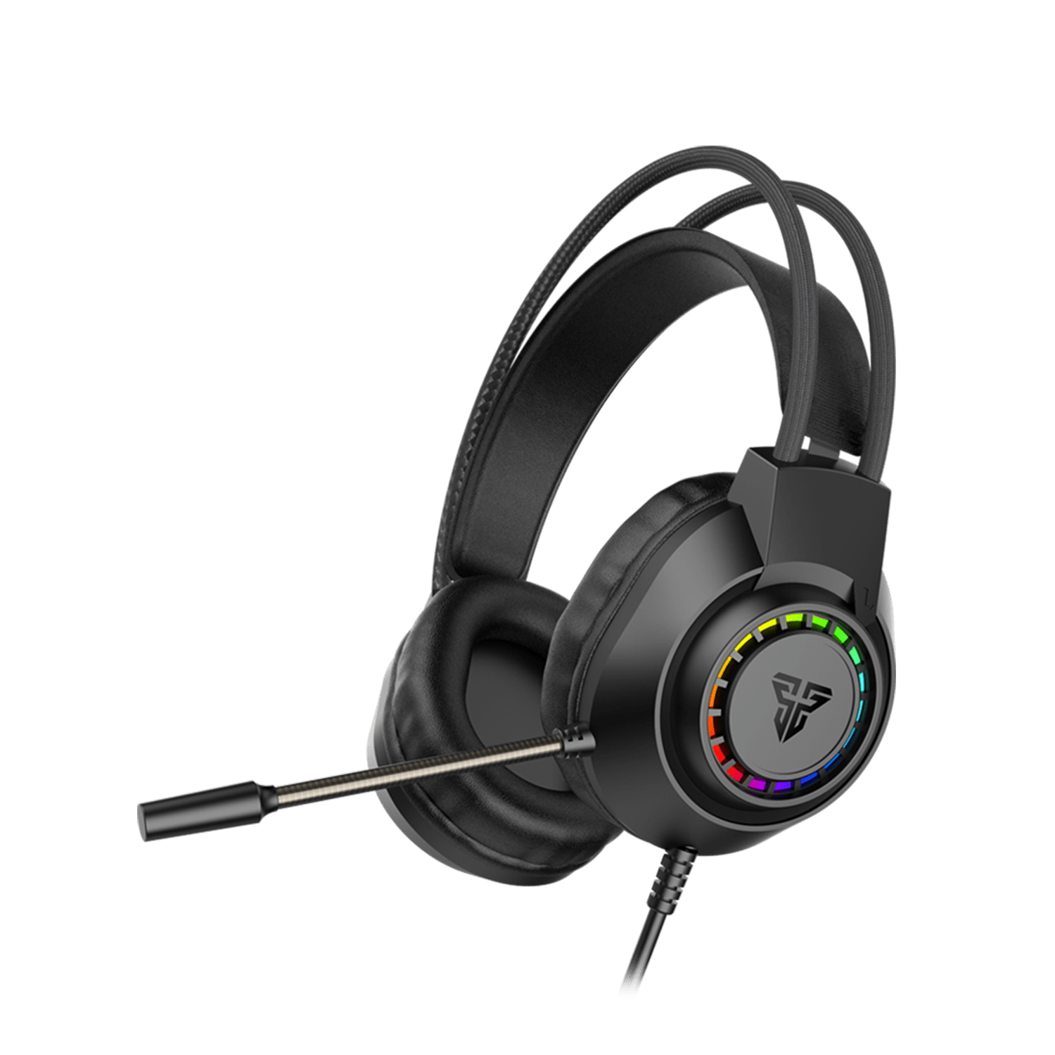 Fantech Portal 7.1 HG28 gaming headset, black with RGB lighting.