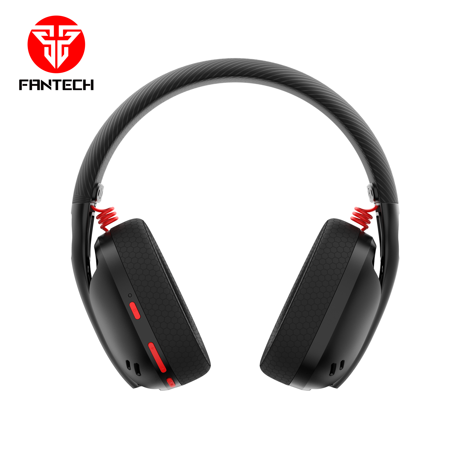 Fantech Tamago WHG01 wireless gaming headset, black and red.