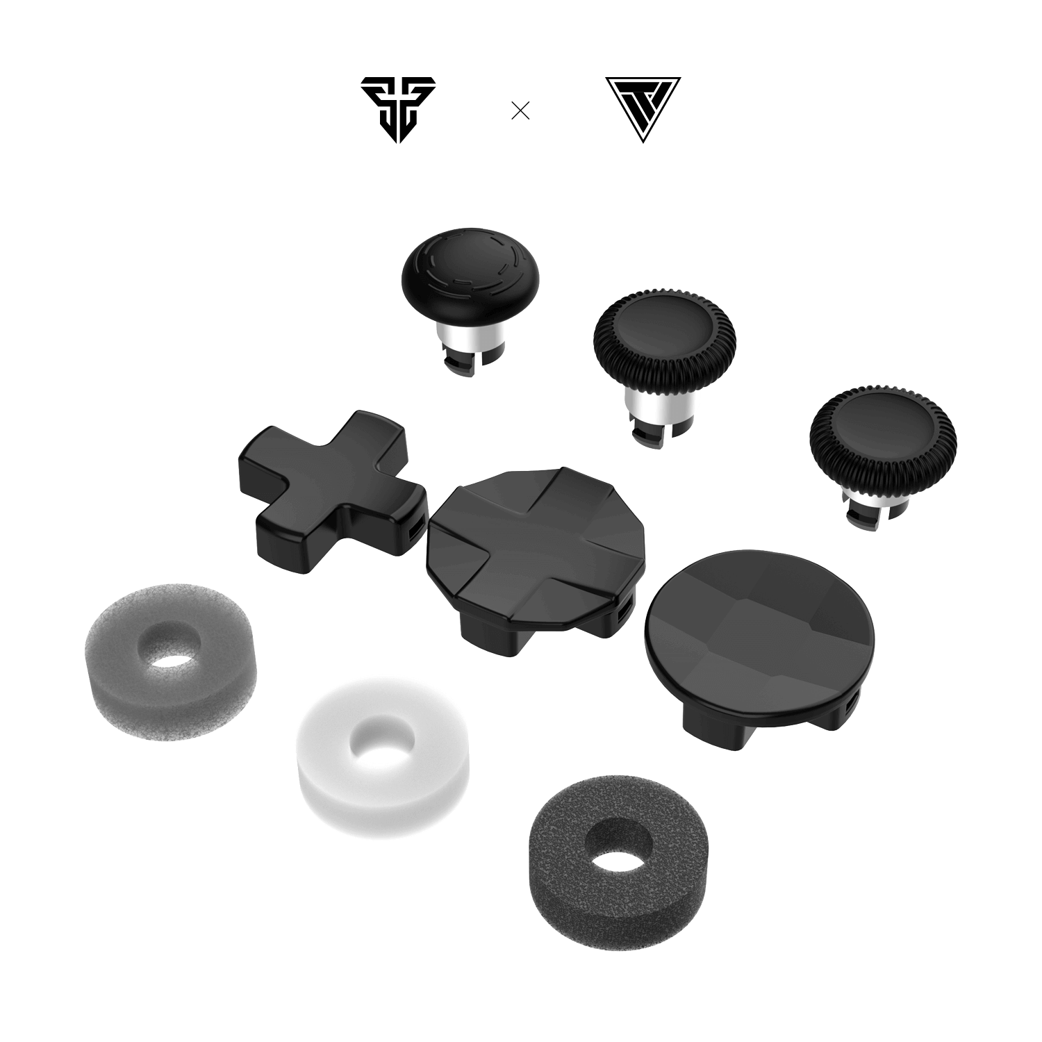 Kajove 2 Piece Replacement Concave Thumb Stick Kit for Xbox for Elite Controller High(Matching).