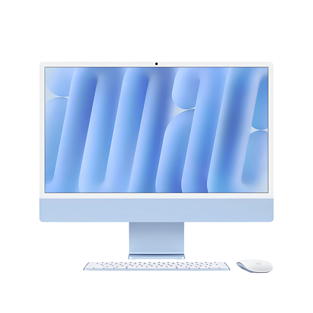 Apple iMac 24-inch MWV13 M4 with 10-Core CPU 16GB RAM 256GB SSD, 10-core GPU Blue