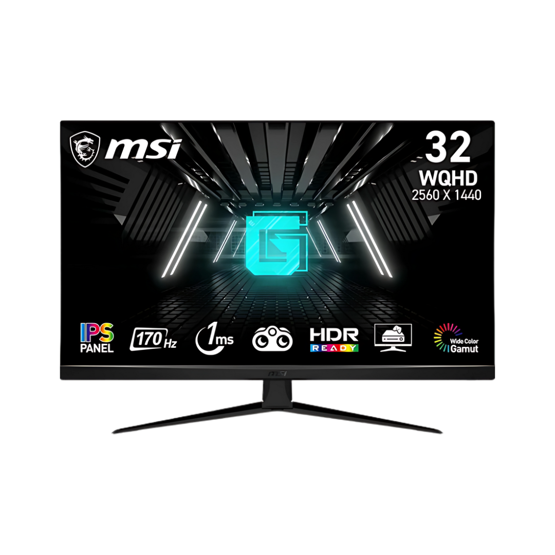 MSI G321Q 32 inch WQHD gaming monitor, IPS panel, 170Hz refresh rate.