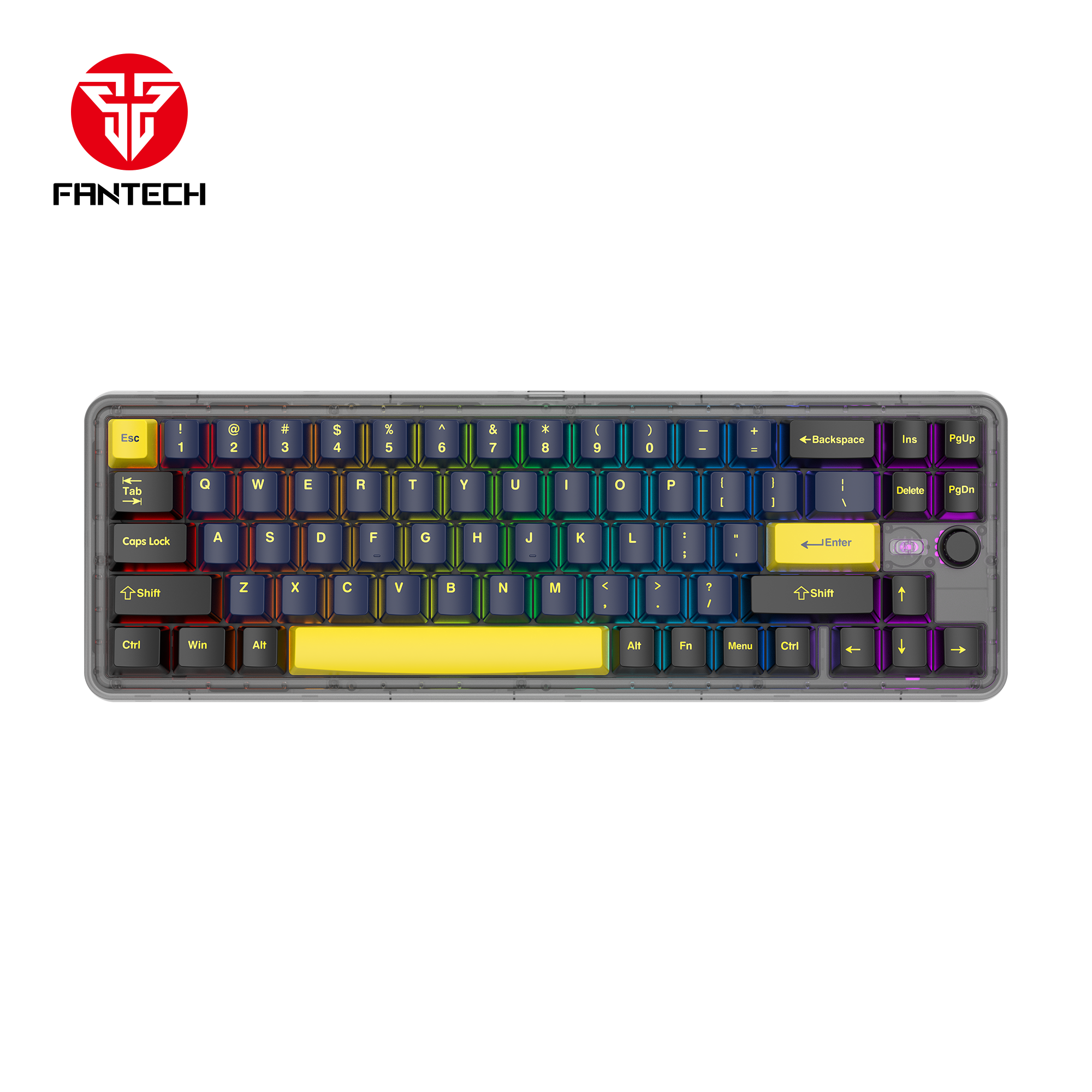 FANTECH MAXFIT70 MK911 WIRELESS 65% MECHANICAL GAMING KEYBOARD TRI-MODE CONNECTION - Double-Shot PBT - VIBRANT UTILITY