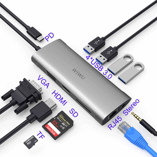 Wiwu usb c hub a10vhr