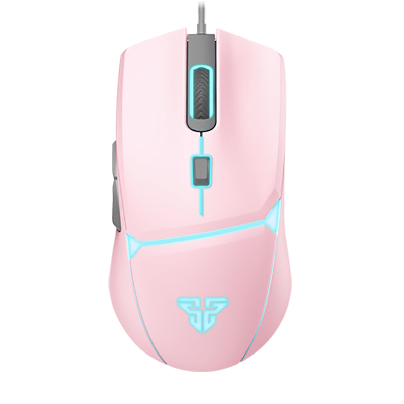 Fantech Helios GO II PRO XD5 Sakura Edition wireless gaming mouse in pink with RGB accents.
