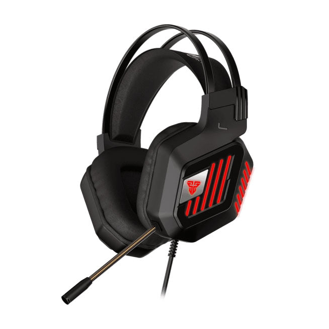 Fantech Spectre HG24 gaming headset, black and red, with microphone.
