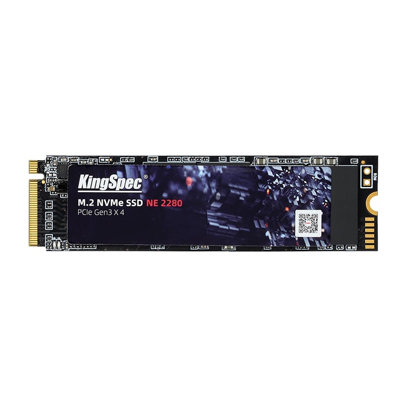 KingSpec M.2 NVMe SSD NE 2280 PCIe Gen3 x4.
