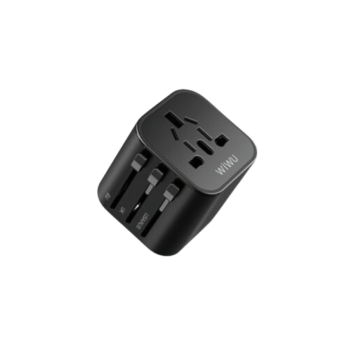 WiWU UA-101 universal travel adapter with multiple plug types.
